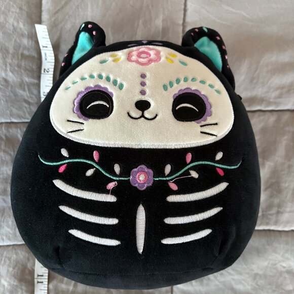 LIKE NEW, Jana Sugar Skull Day Of The Dead Black Cat Squishmallow - Picture 7 of 7